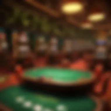 Tropicana poker tournament venue showcasing vibrant atmosphere