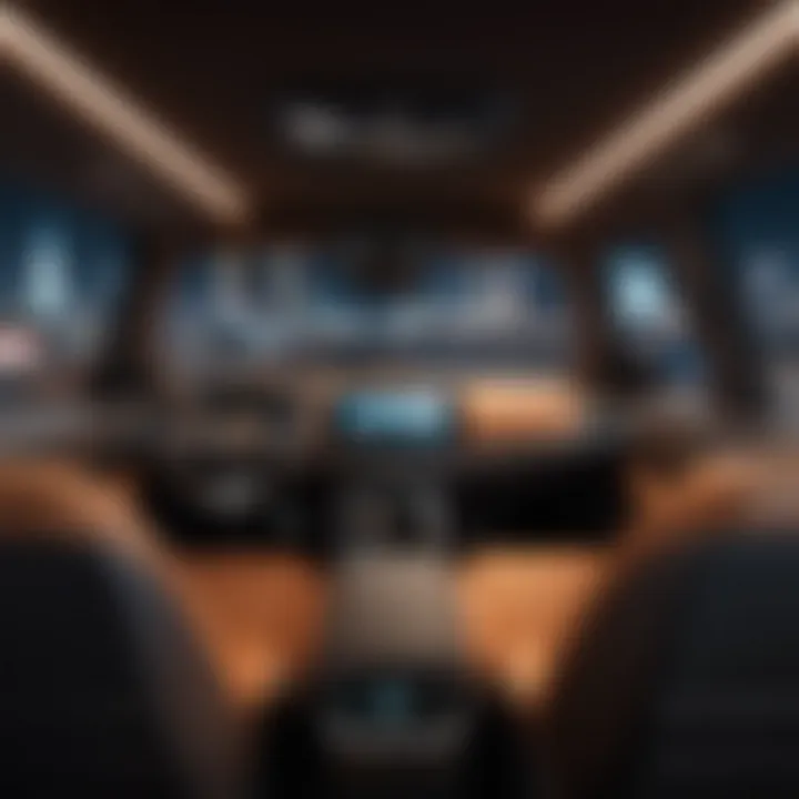 Luxurious Interior of Uber Vehicle