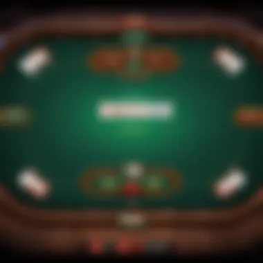 Illustration of poker tournament layout