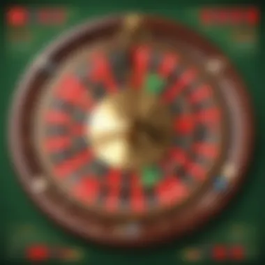 Roulette table showcasing various bet types