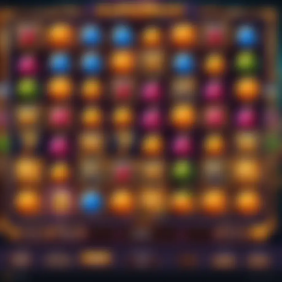 Vibrant slot machine interface showcasing various promotions