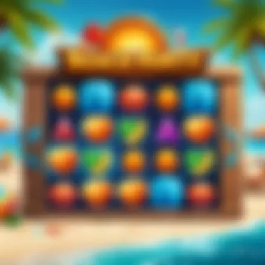 Vibrant Beach Party Slot Game Logo