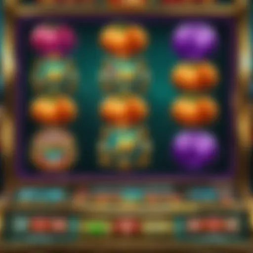 Vibrant Slot Machine Game Illustration