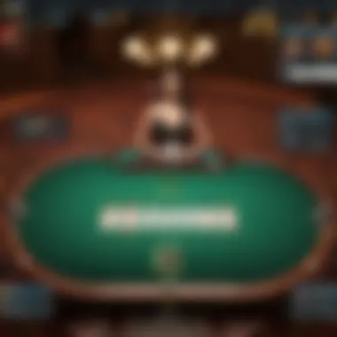 Virtual Poker Table with Michigan Theme