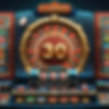 A digital interface showcasing virtual casino games