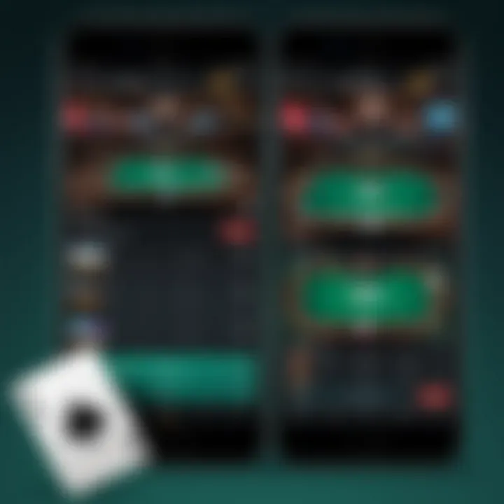 Illustration of a sleek smartphone displaying WSOP app interface