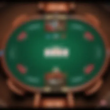 Illustration depicting a poker table with WSOP deposit bonus chips